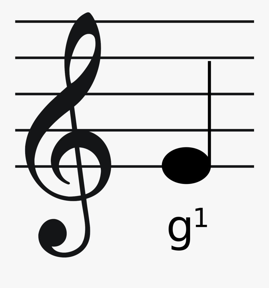 G Clef And Staff, Transparent Clipart