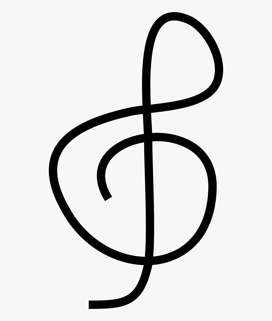 Treble Clef - Clef, Transparent Clipart