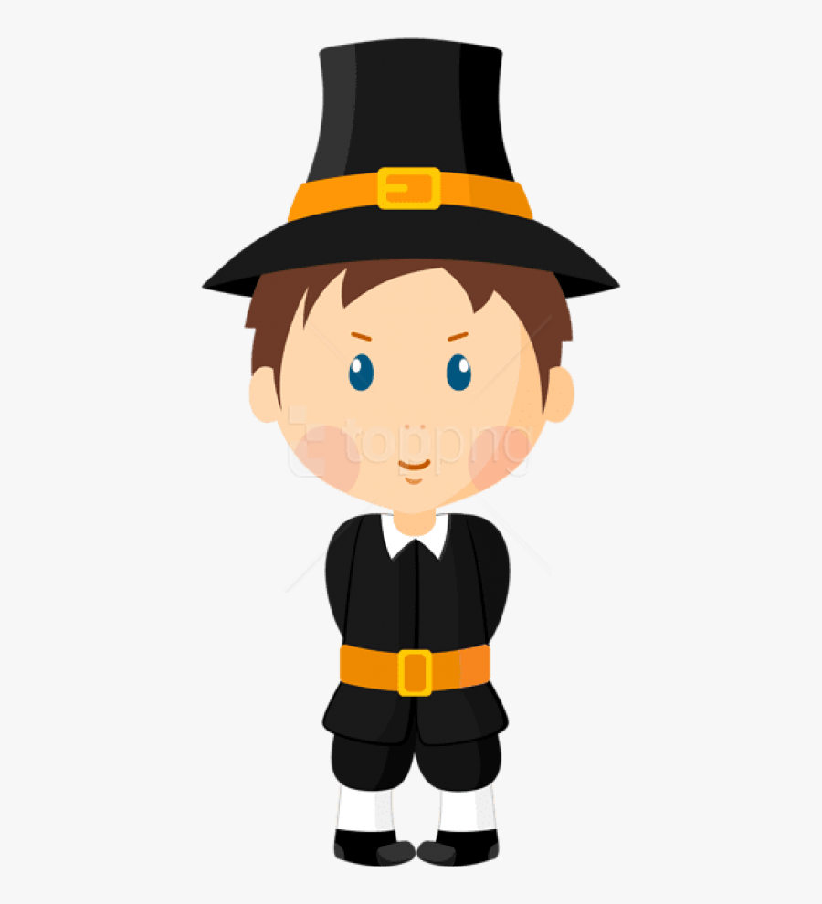 Free Png Pilgrim Boy Png Images Transparent - Pilgrim Clip Art, Transparent Clipart
