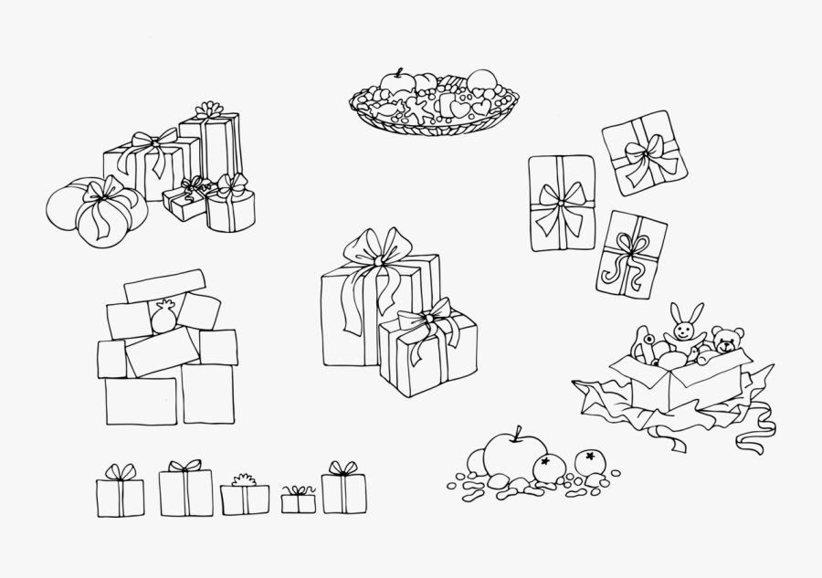 Line Art,angle,area - Gift, Transparent Clipart
