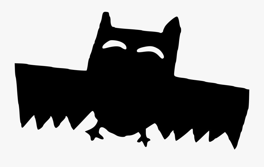Bat,small To Medium Sized Cats,silhouette - Drawing, Transparent Clipart