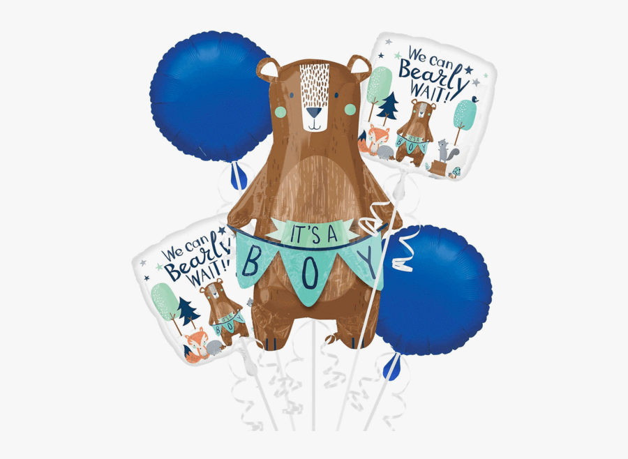 Mama Bear "it"s A Boy - Party City Baby Shower Bear, Transparent Clipart