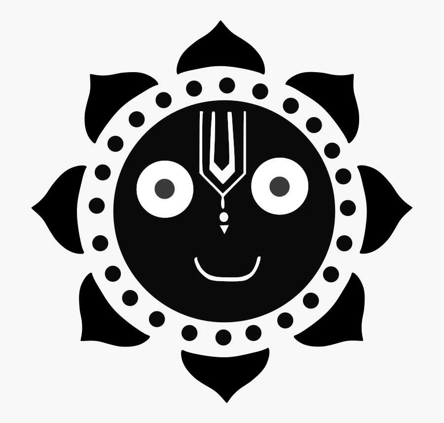 Head,monochrome Photography,smiley - Black And White Jagannath, Transparent Clipart