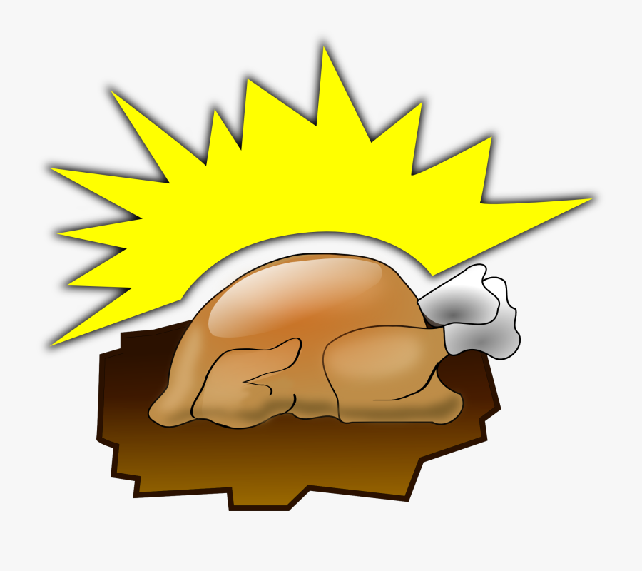 Turkey Roast Broiler Free Picture - Animated Turkey, Transparent Clipart