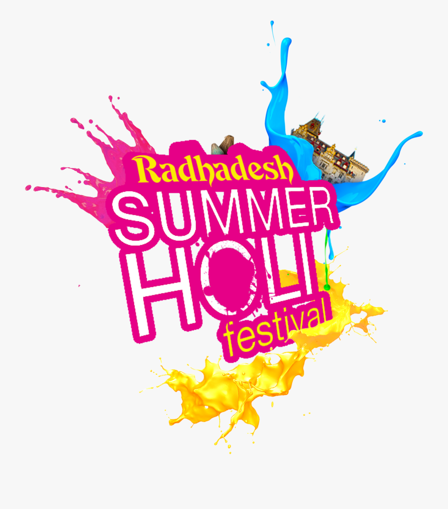 Festival Logo Party Holi Krishna Download Hq Png Clipart - Logo Holi Party Png, Transparent Clipart