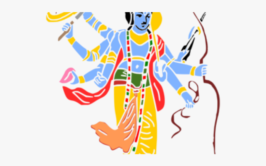 Krishna Clipart - Lord Vishnu Clip Art, Transparent Clipart