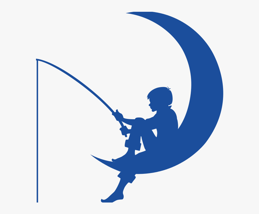 What Does Dreamworks S Canadian Outsourcing Deal - Boy On The Moon Fishing, Transparent Clipart