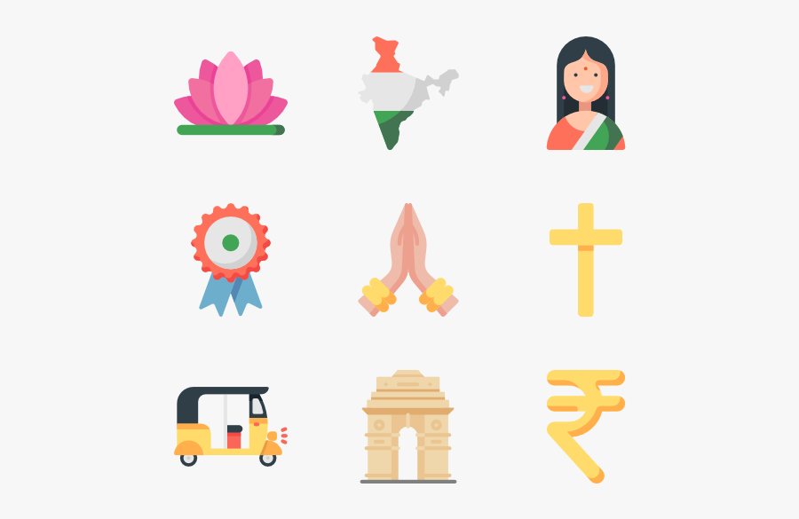 India Vector, Transparent Clipart