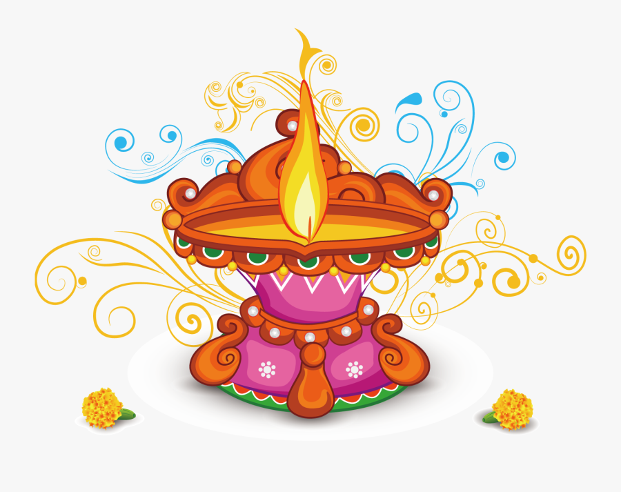 Indian Light Lamp Oil Diwali Free Transparent Image - India Festivals Clip Art, Transparent Clipart