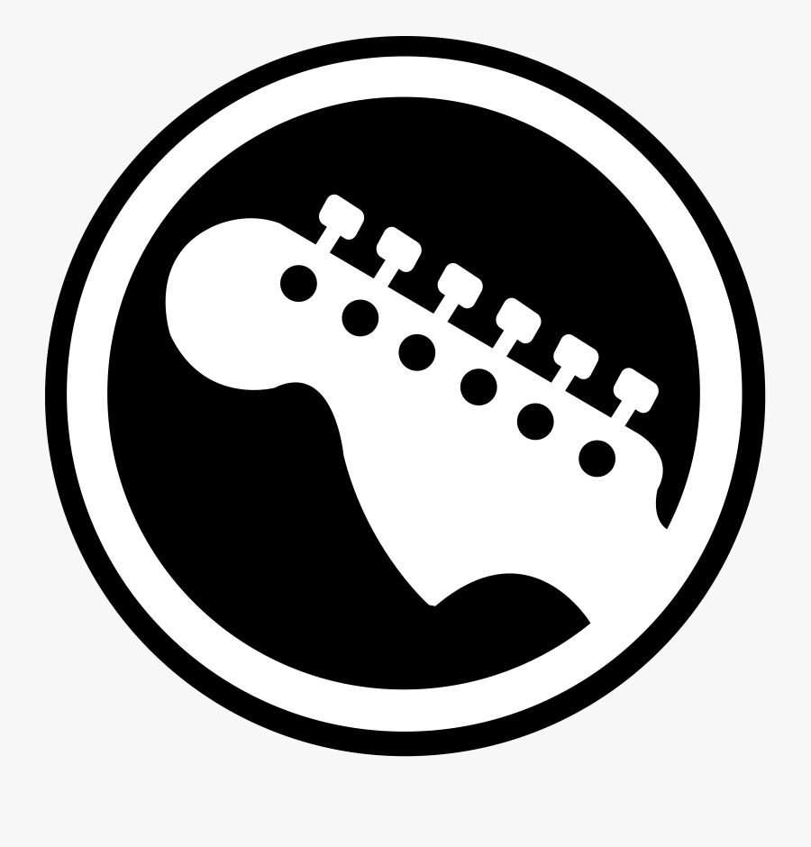 Rock Band Guitar Symbol, Transparent Clipart