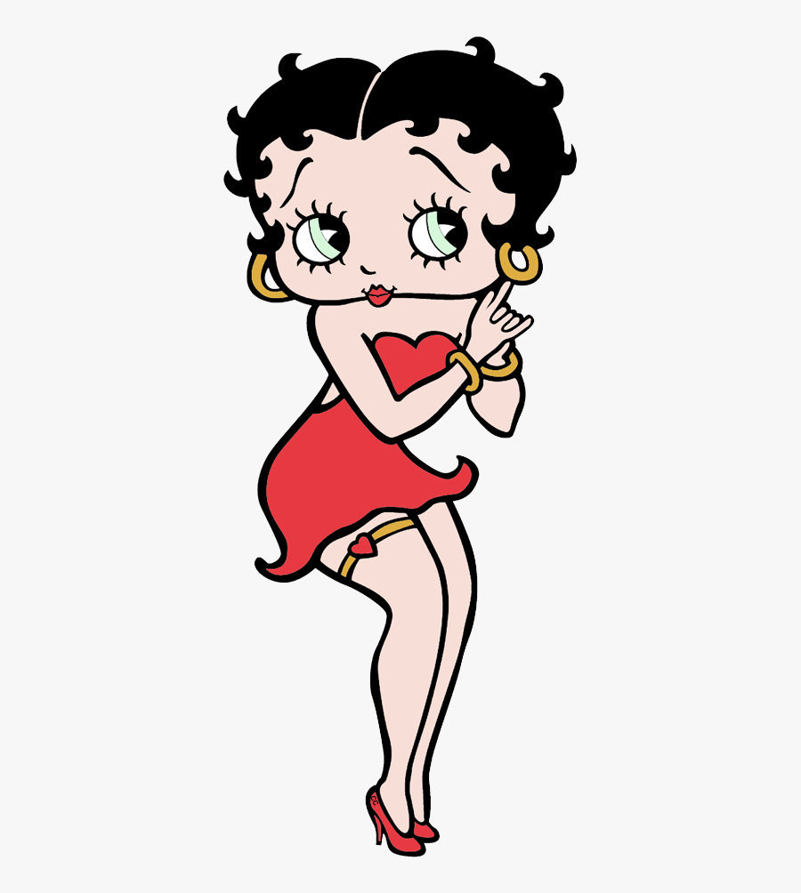 Betty Boop Clip Art Cartoon Clip Art - Betty Boop Drawing Easy, Transparent Clipart