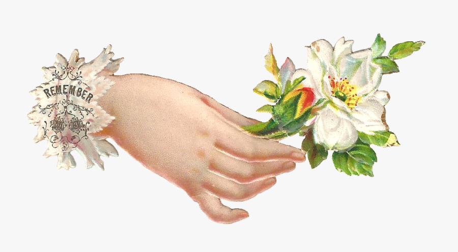 Clipart Hands Flower - Hand With Flower Clipart, Transparent Clipart