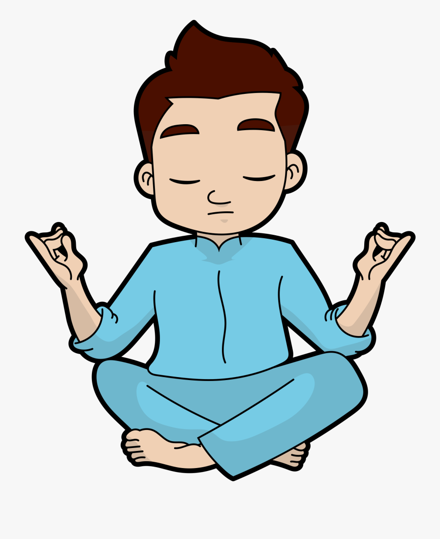 Yoga Clipart Man Yoga - Cartoon Man Doing Yoga, Transparent Clipart