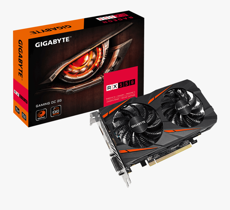 Transparent Motherboard Png - Gigabyte Rx 560 Gaming Oc 4gb, Transparent Clipart