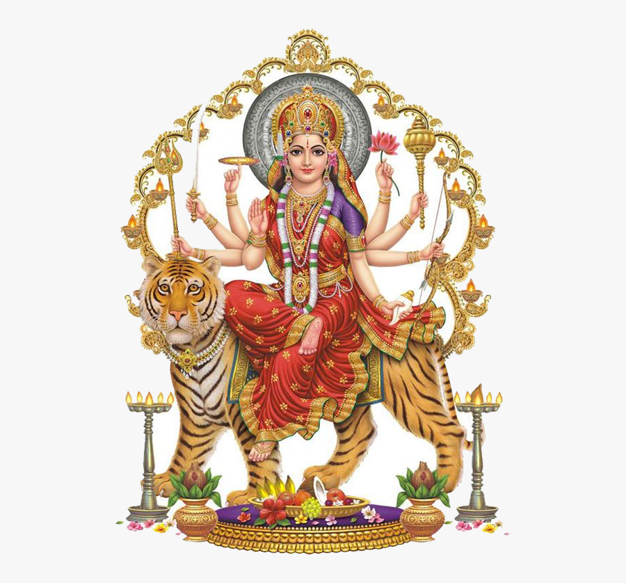 Goddess Durga Png - Jai Mata Di, Transparent Clipart