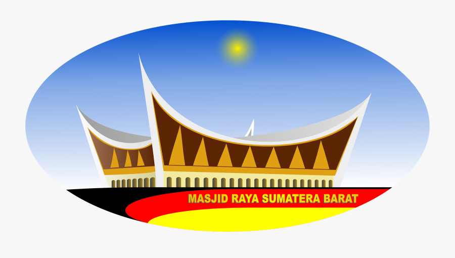 Clip Freeuse Library Masjid Vector Raya - Masjid Raya Padang Png, Transparent Clipart