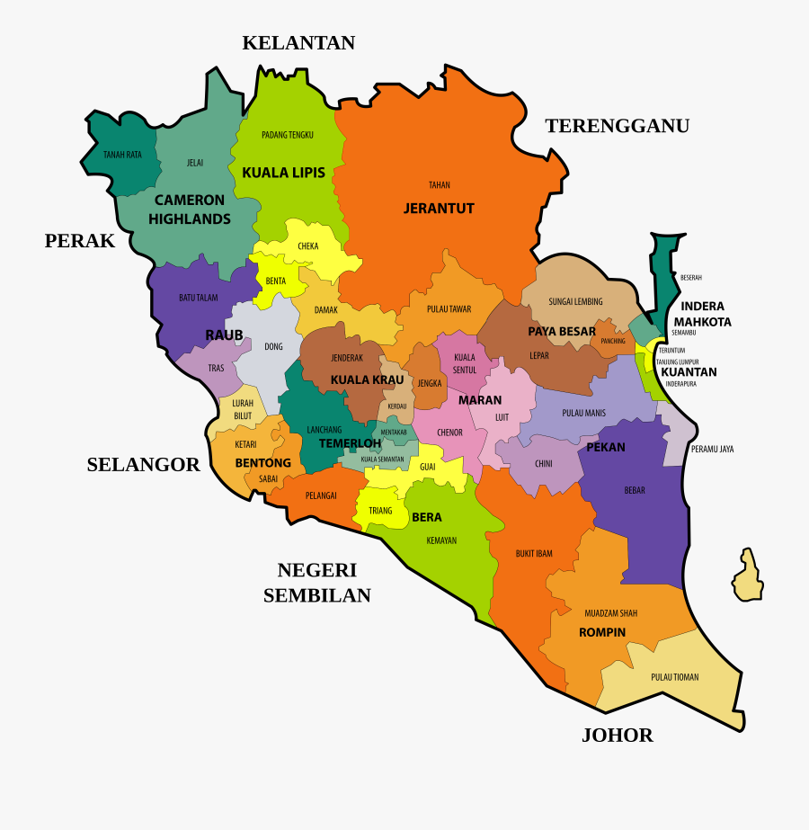Transparent Assembly Line Clipart - Pahang Map Png, Transparent Clipart