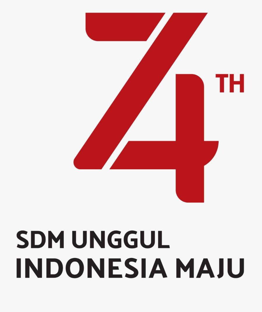 Hut Ri 74 Sdm Unggul Indonesia Maju, Transparent Clipart