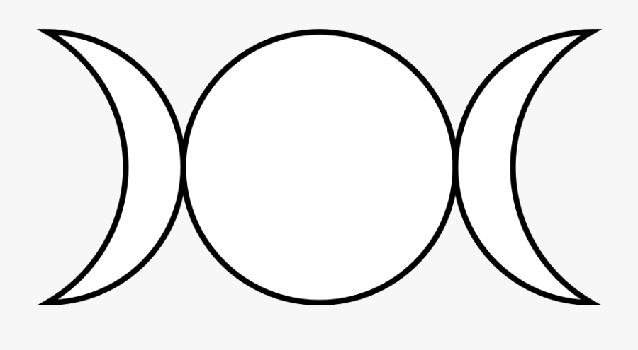 Triple Goddess Symbol, Transparent Clipart