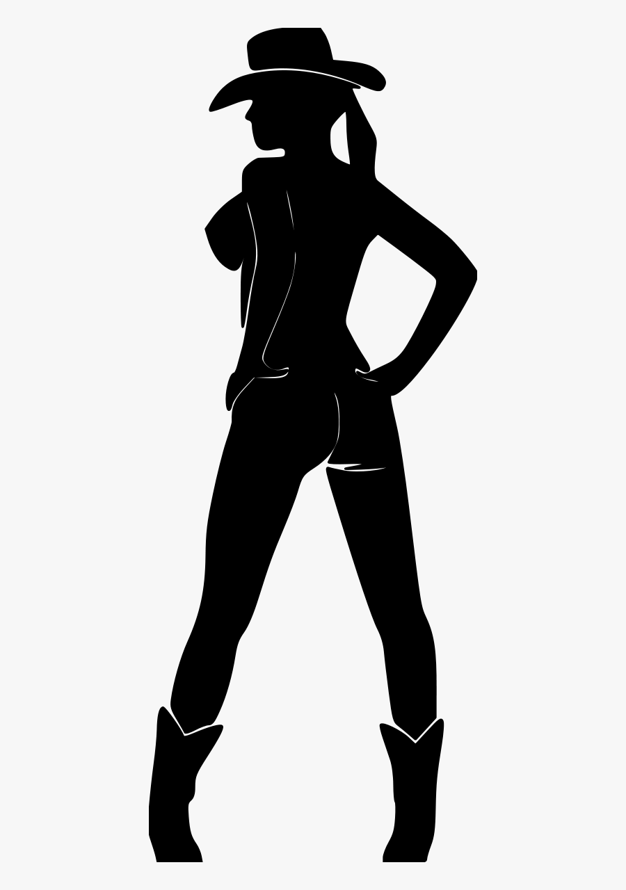 Sexy Cowgirl2 File Size Sexy Cowgirl Clipart Black - Sexy Cowgirl Silhouette Png, Transparent Clipart