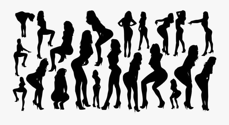 Sexy Silhouettes, Transparent Clipart
