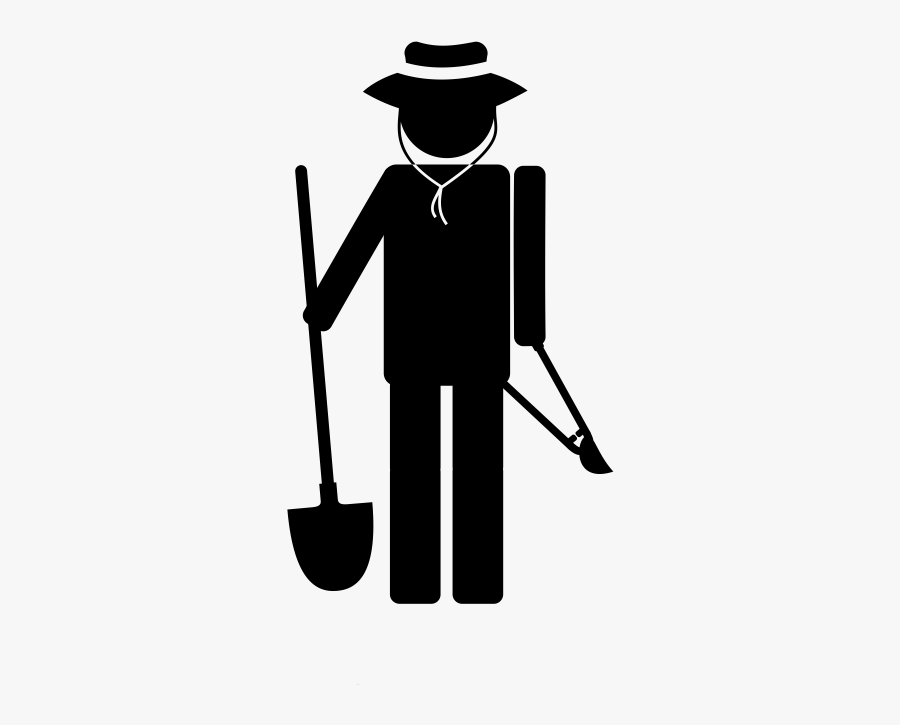 Landscape Construction Black And White Clipart, Transparent Clipart