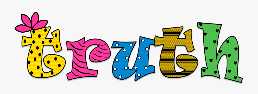Words Creationz Click On - Truth Word Clipart, Transparent Clipart