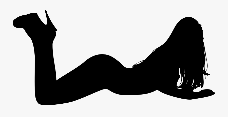 Female Body Shape Silhouette Woman Clip Art - Naked Woman Silhouette Png, Transparent Clipart