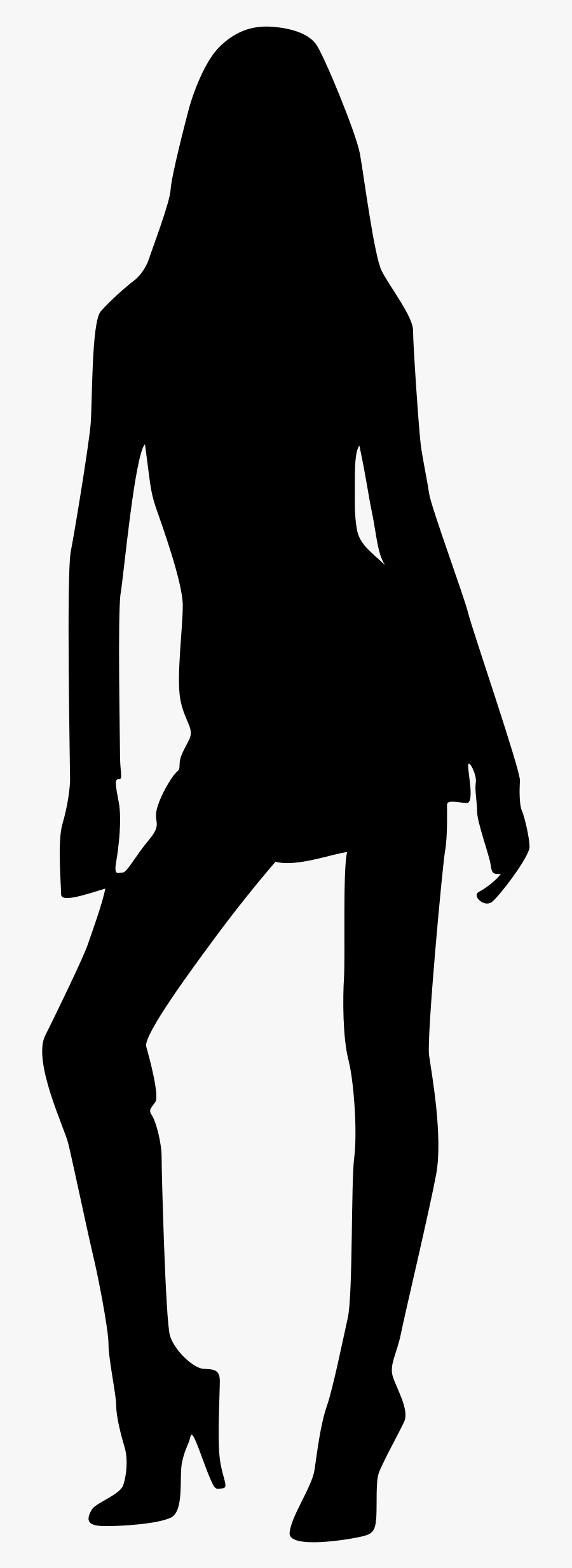 Lady Silhouette, Transparent Clipart