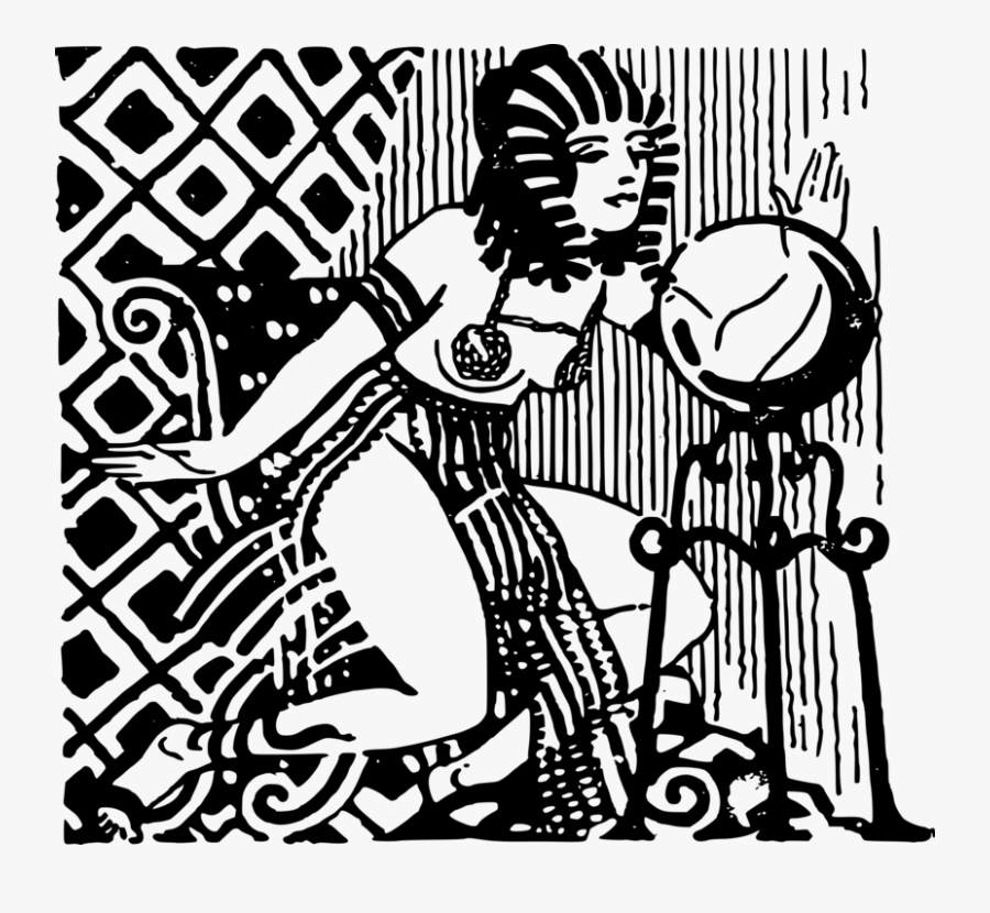 Human Behavior,recreation,art - Black And White Egyptian, Transparent Clipart