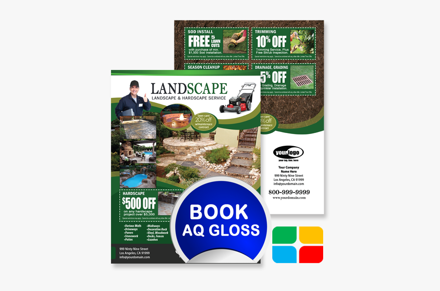 Clip Art Free Landscaping Flyer Templates - Snow Removal Door Hanger, Transparent Clipart