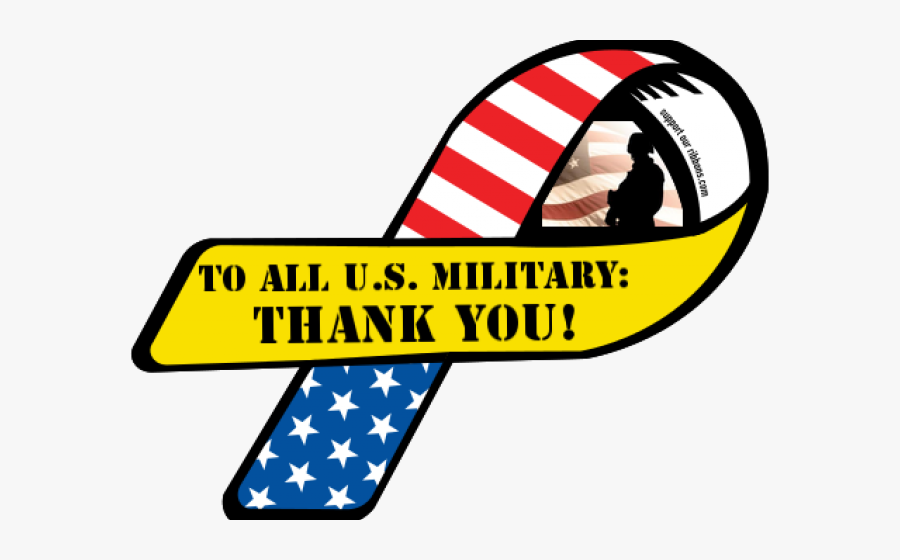 Thank You Clipart Ribbon - Yellow Suicide Prevention Ribbon, Transparent Clipart