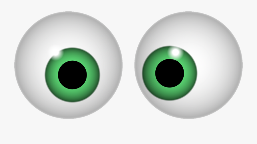 Transparent Seeing Clipart - Green Cartoon Eyes Png, Transparent Clipart