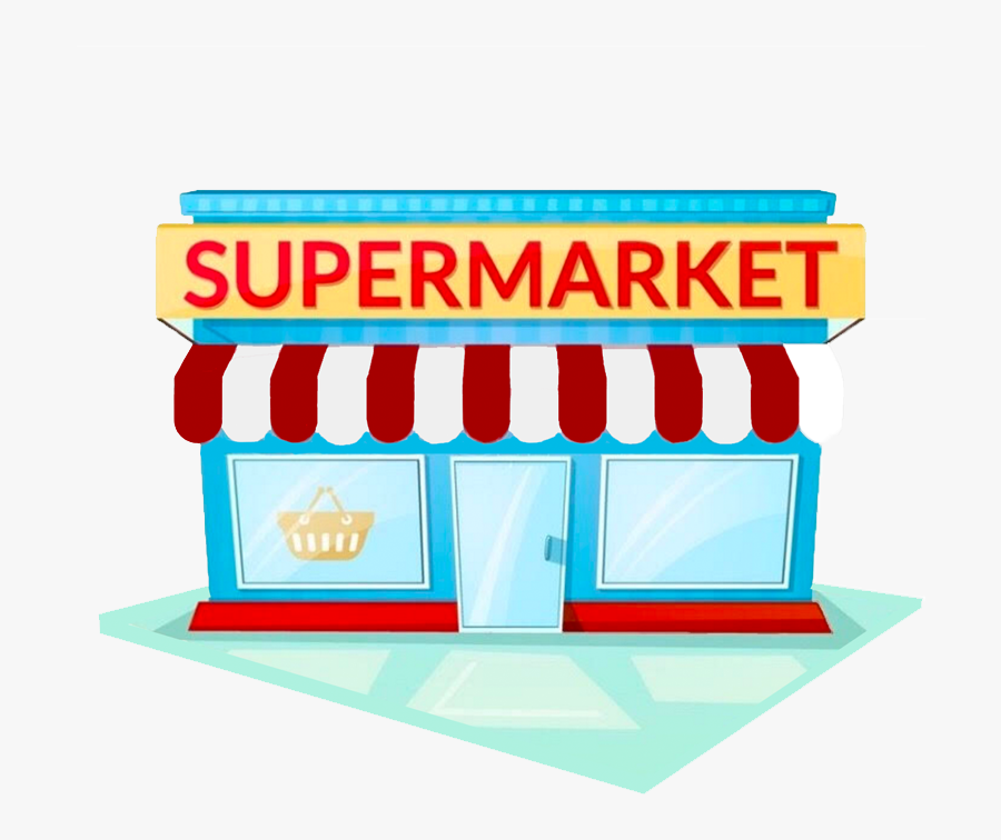 Grocery Clipart Trolly - Supermarket Png, Transparent Clipart