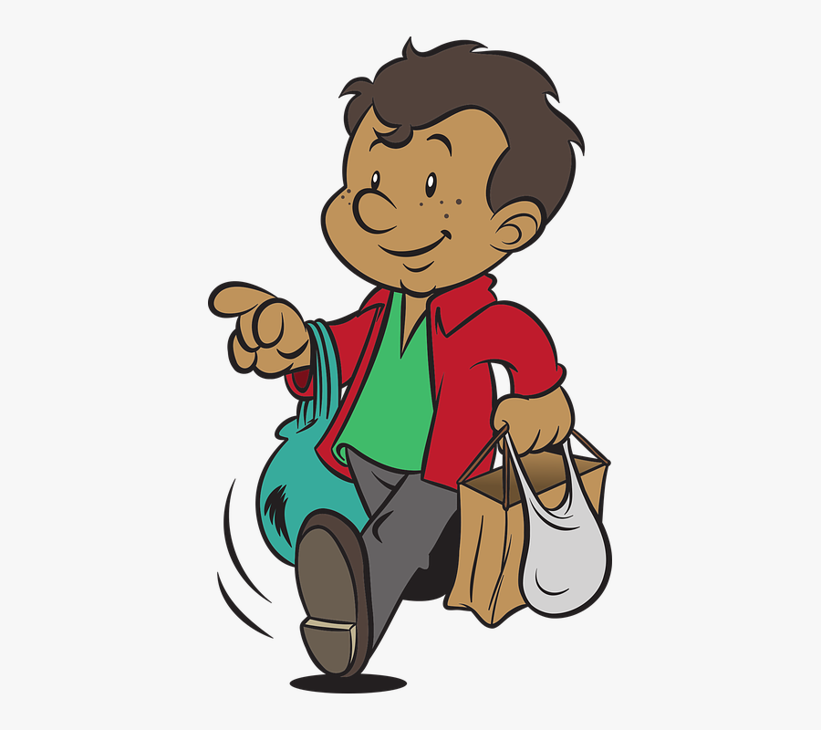 Man, Grocery, Walk, Food, Customer, Supermarket, Retail - Grocery Store, Transparent Clipart