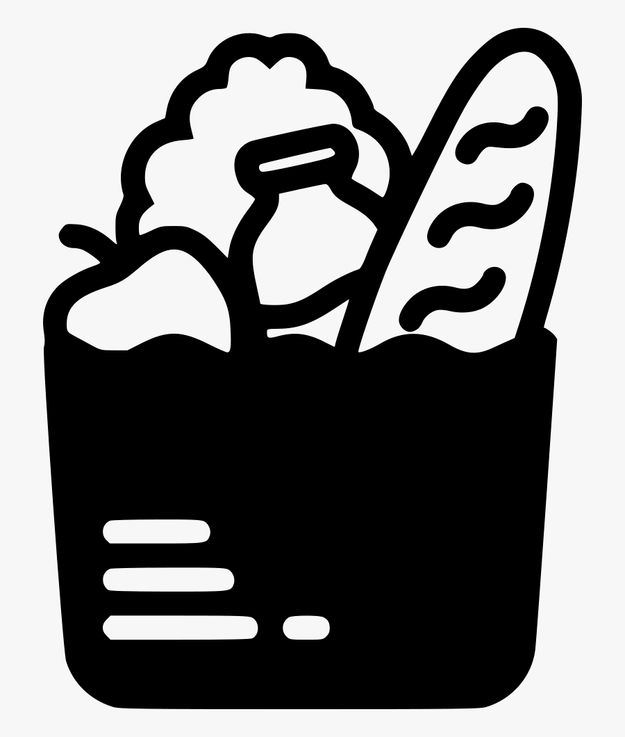 Png File Svg Grocery Bag Icon Png- - Grocery Bag Icon Png, Transparent Clipart