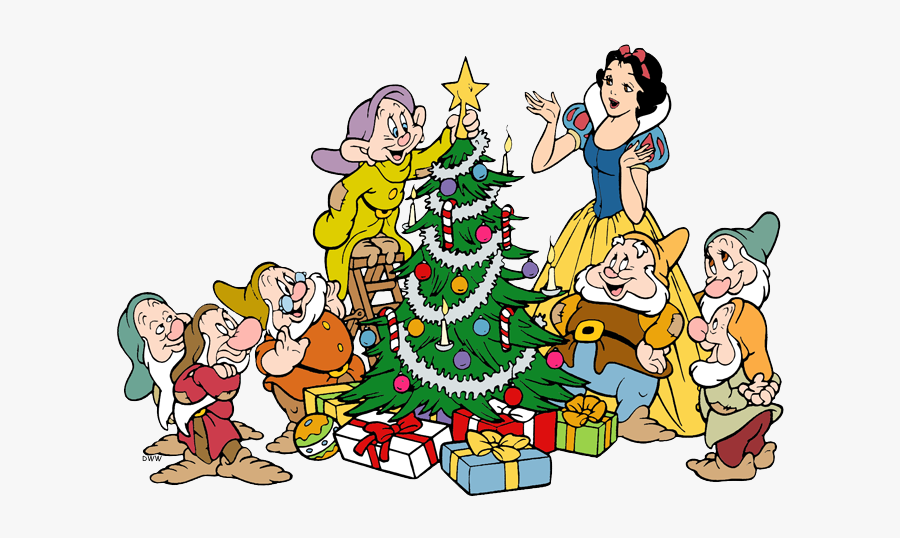 Snow White And The Seven Dwarfs Christmas, Transparent Clipart