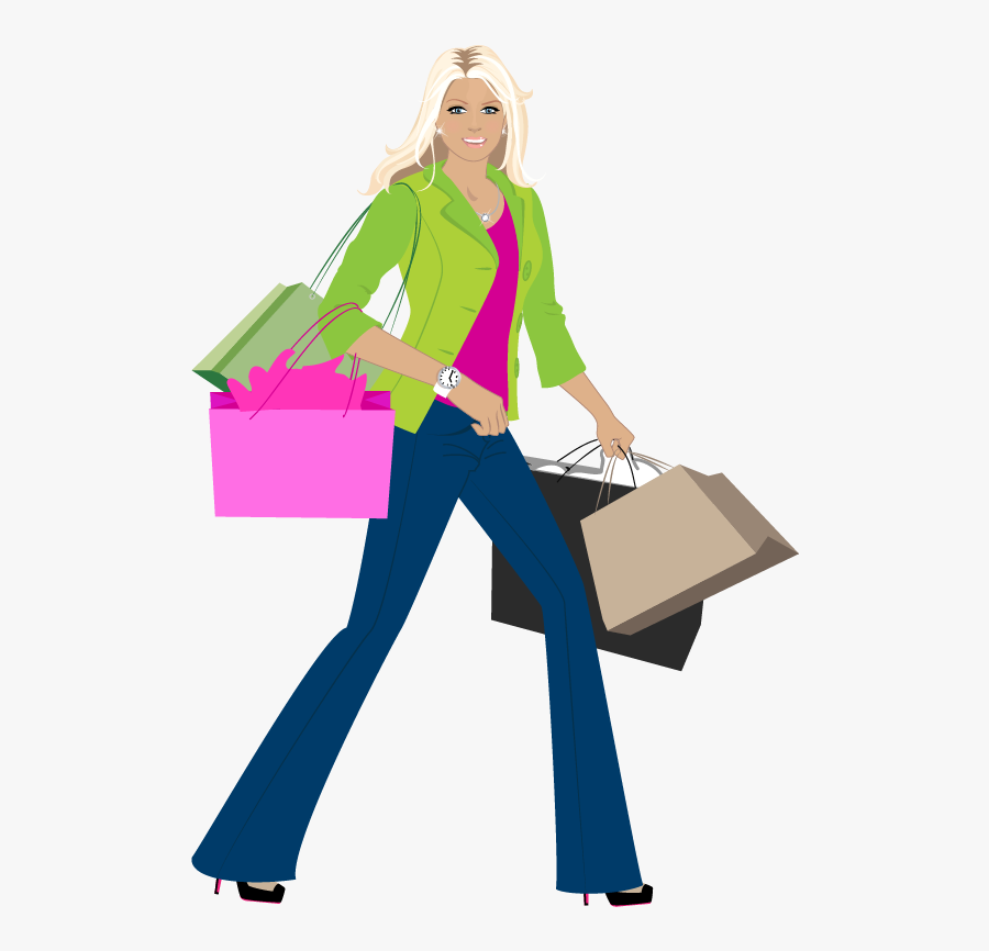 Transparent Grocery Shopping Clipart - Someone Shopping In Png, Transparent Clipart