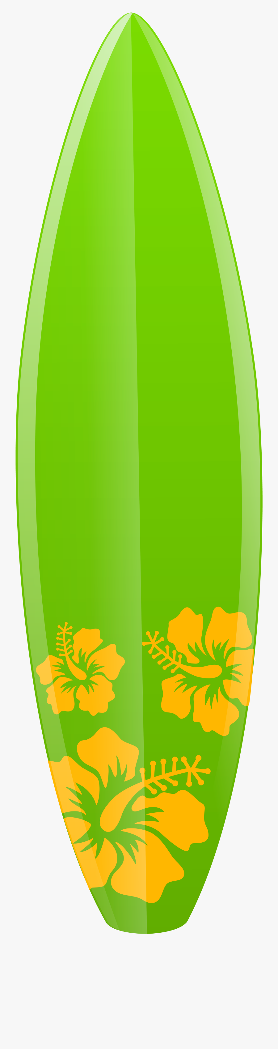 Surfboard Png Clip Art - Green Surfboard Clipart, Transparent Clipart