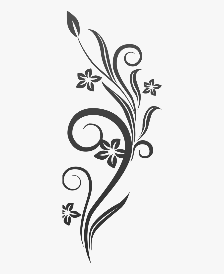 Green Floral Vector Png, Transparent Clipart