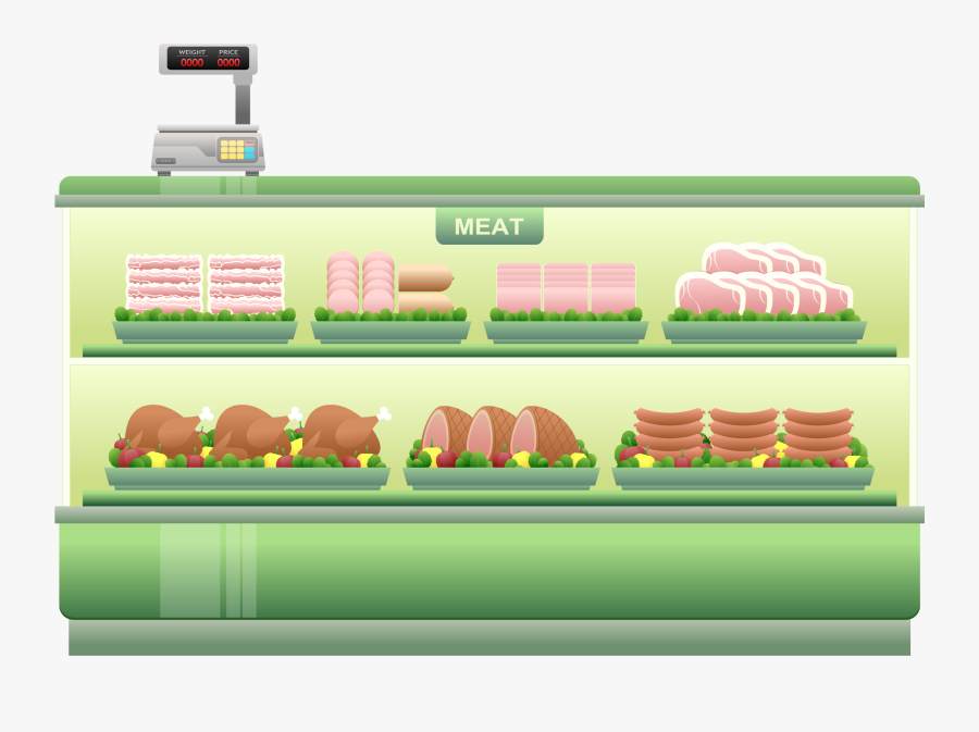 This Free Icons Png Design Of Supermarket Meat Counter - Meat Market Png, Transparent Clipart