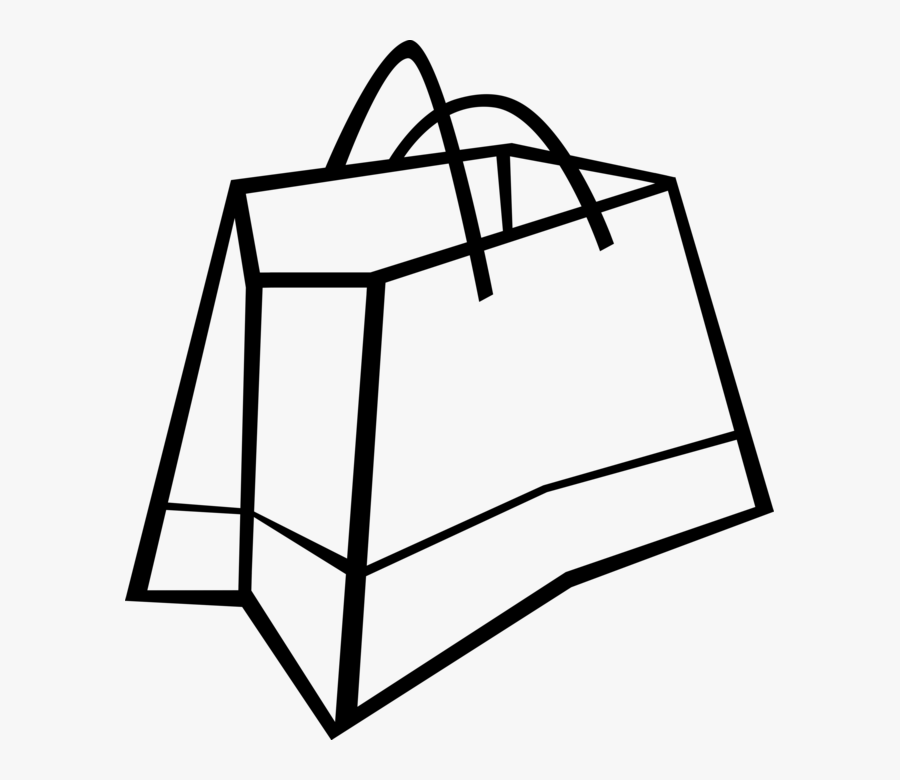 Vector Illustration Of Supermarket Grocery Store Retail - Shopping Bag, Transparent Clipart