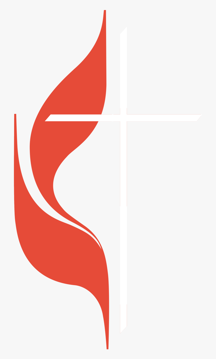 Methodist Church Logo White, Transparent Clipart