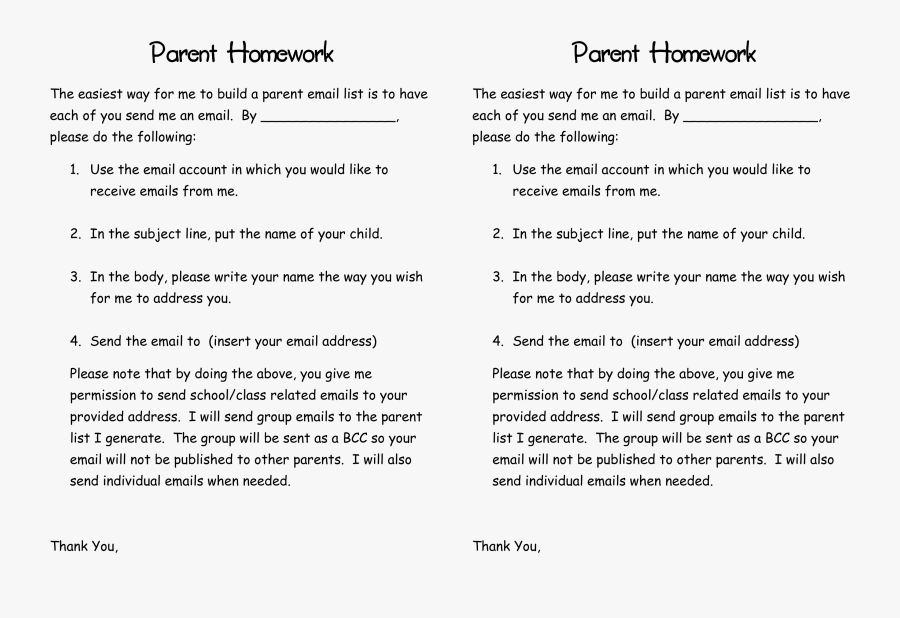 Conference Clipart Parent Contact - Homework Note For Parents, Transparent Clipart