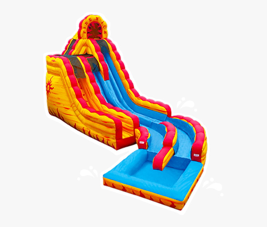 Fire And Ice Water Slide, Transparent Clipart
