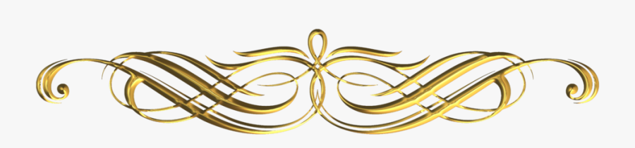 Accents Clipart Divider - Fancy Line Transparent Background, Transparent Clipart
