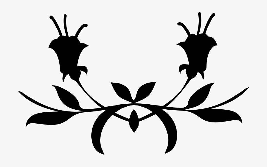 Floral Divider, Transparent Clipart