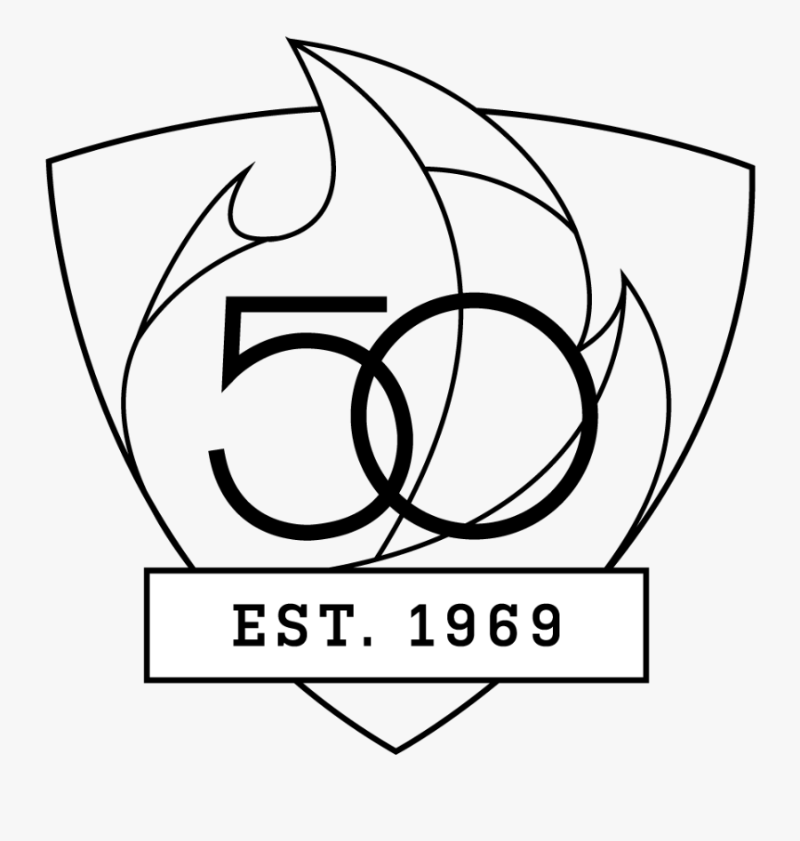 Uab 50th Logo - Est 1969 Line Art, Transparent Clipart