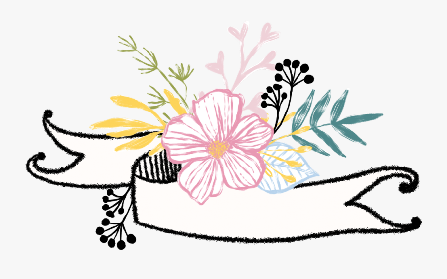 Transparent Flower Divider Clipart - Flower Banners Clipart, Transparent Clipart