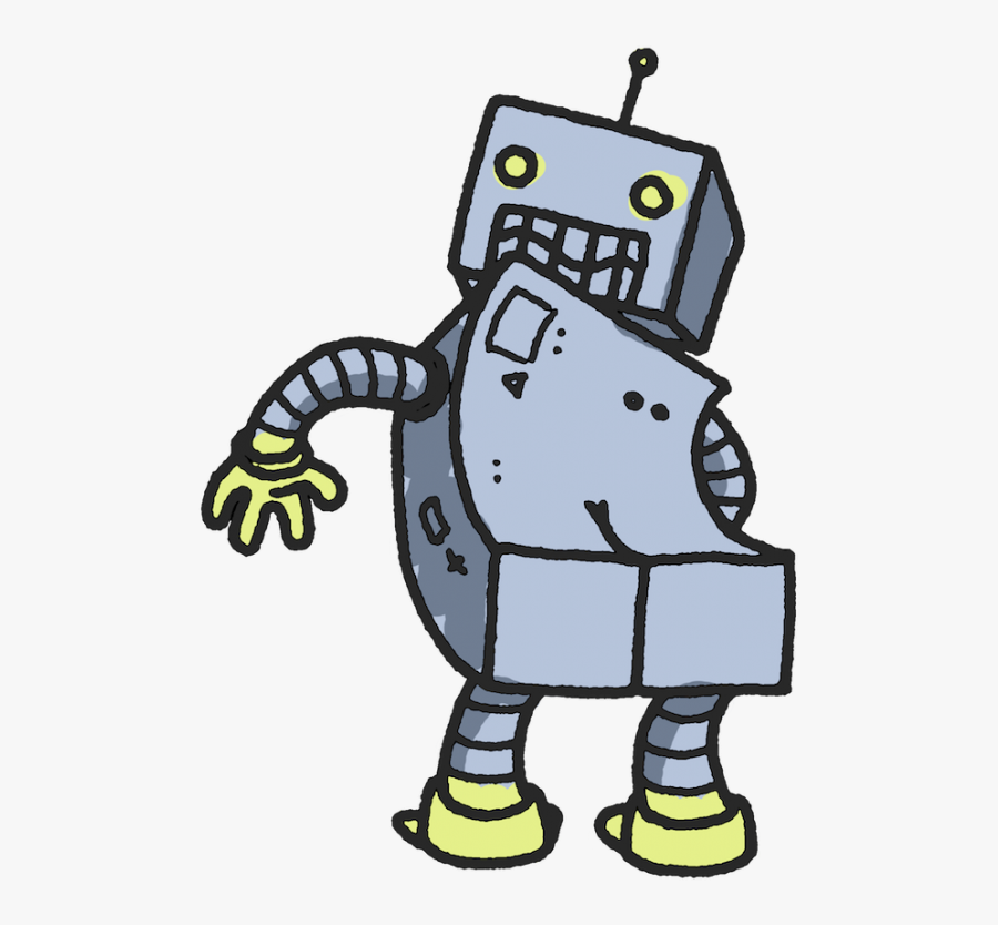 Robot Butt, Transparent Clipart